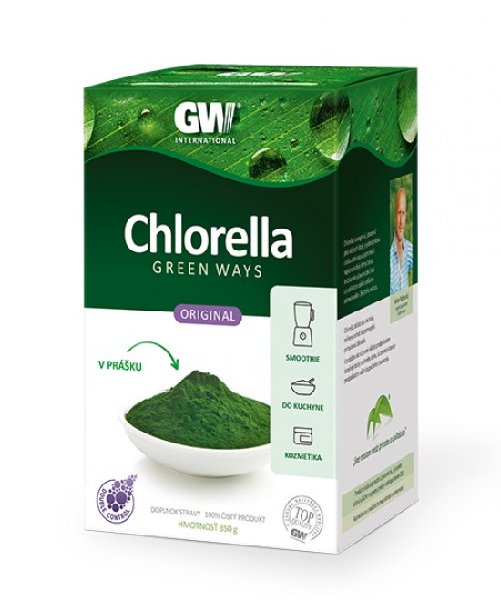 BIO Chlorella Green Ways v prášku (350g) + šejker a odmerka zadarmo