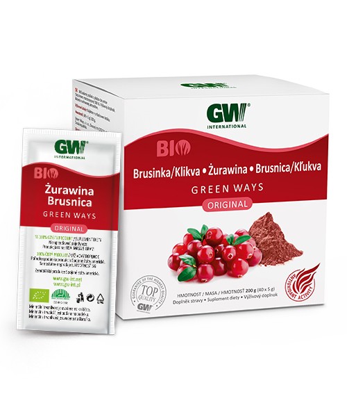 BIO sušený prášok z plodov BRUSNICE/ KĽUKVY (200g)
